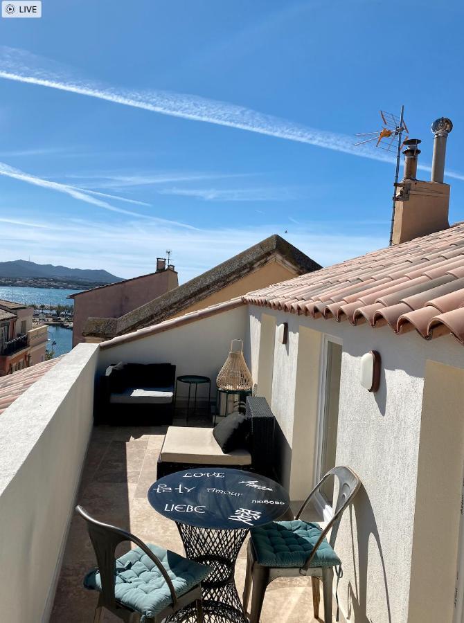 Les Nuits Etoilees, Studio Terrasse Apercu Mer, Tres Lumineux, Ac, 100M Du Port Sanary Zewnętrze zdjęcie